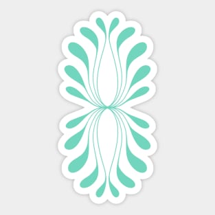 turquoise flow pattern Sticker